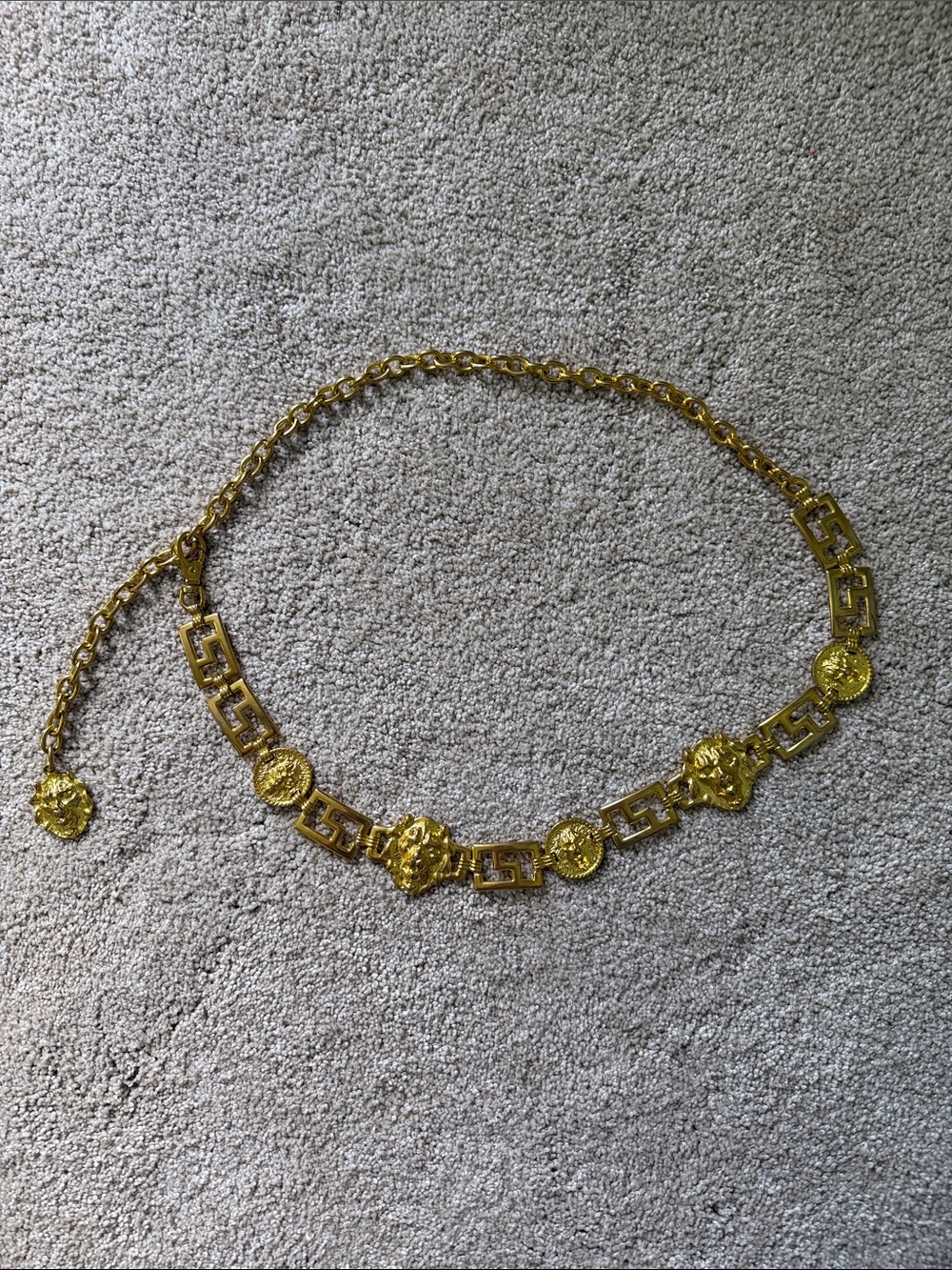Gold-Tone Medallion Link Waist Chain Belt - Women Jewelry